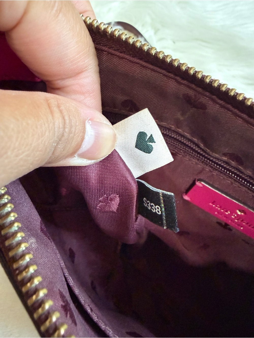 Kate Spade Adel Burgundy Medium Crossbody Bag - Picture 7 of 15